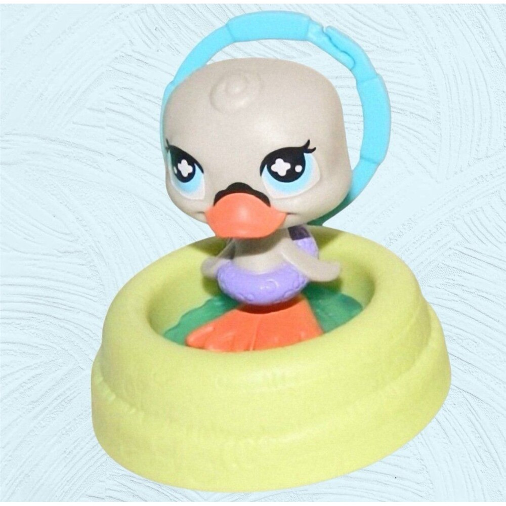 SWAN LITTLEST PET SHOP Figure Collectible McDonald’s Toy #3 NEW 2008
